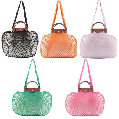 【LONGCHAMP】LE PLIAGE FILET 二用漁網包(任選) 
