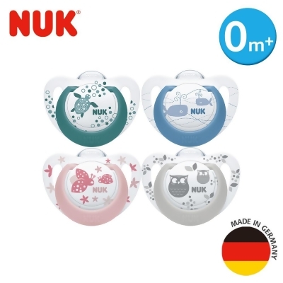 德國NUK-Genius矽膠安撫奶嘴2入-顏色隨機 