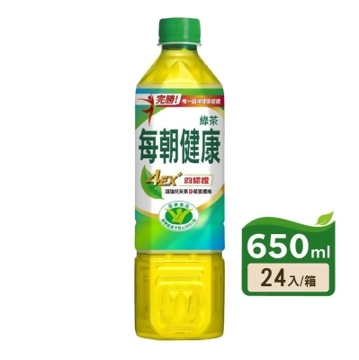 【每朝健康】健康綠茶650ml(24瓶/箱) 