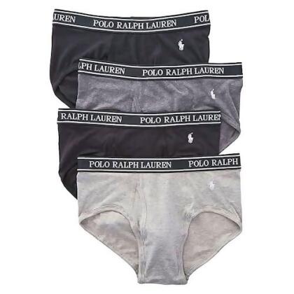 Ralph Lauren 2023男時尚黑灰色三角內著混搭4件組【預購】 
