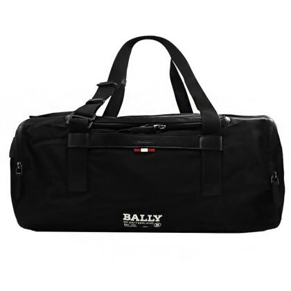 BALLY 6235480 ON THE GO 摺疊帆布旅行袋.黑-附手拿包 