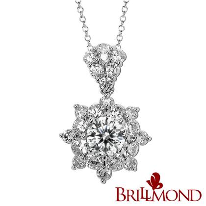 【BRILLMOND】豪華閃亮GIA一克拉鑽墜(H/I1 PT950鉑金台) 