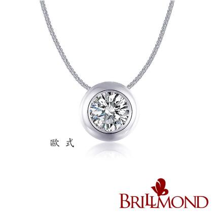 【BRILLMOND】歐式GIA 1克拉鑽墜(18K白金台) 