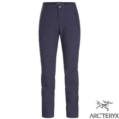 【加拿大 ARCTERYX 始祖鳥】女 Gamma 輕量彈性耐磨快乾軟殼長褲.登山健行褲/30602 黑寶石 