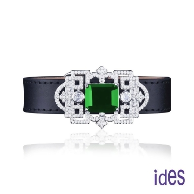 ides愛蒂思 歐風彩寶系列設計款手環手鍊項鍊/奢華綠 