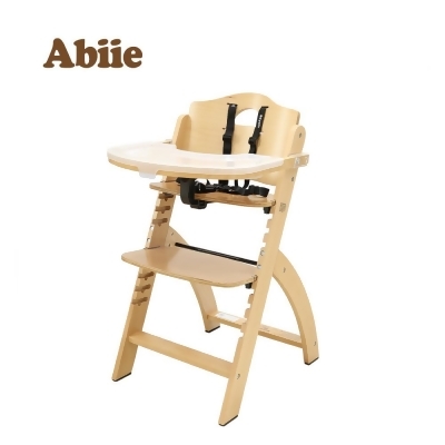 【Abiie】Beyond Junior Y成長型高腳餐椅原木色+椅墊(椅墊多色可選) 
