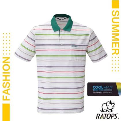 【瑞多仕-RATOPS】男款 COOLMAX 輕量透氣短袖POLO衫/DB1755 綠色/灰色/紫色/桃紅色 