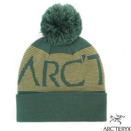 【加拿大 ARCTERYX 始祖鳥】Mini Stripe Banner 輕量彈性針織時尚毛球帽/27403 繆斯綠 