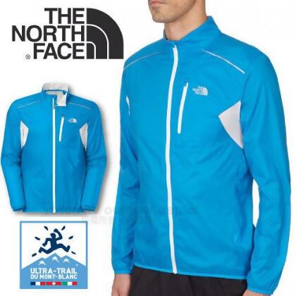 【美國 The North Face】男款 超輕量排汗透氣風衣夾克外套/CKP8 鵝毛筆藍/白 DA 