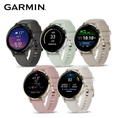 【美安獨家】GARMIN VENU 3S GPS 智慧腕錶 