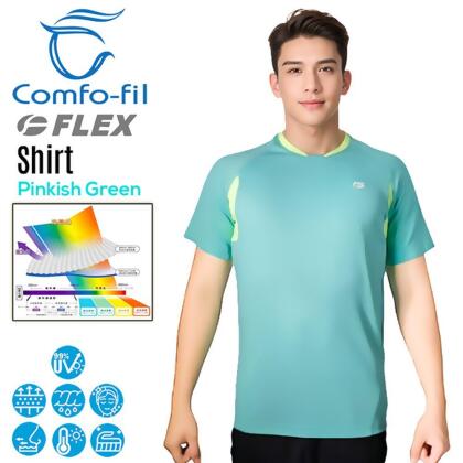 佛雷斯 FLEX 光能美肌短袖T-shirt（男款/淺綠) 