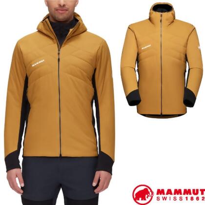 【MAMMUT】男 Rime Light IN Flex輕量防風防潑水連帽保暖外套/1013-02150-7507獵豹褐 