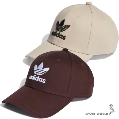 Adidas 帽子 老帽 刺繡 棉 燕麥/咖 IL4845/IL4846 