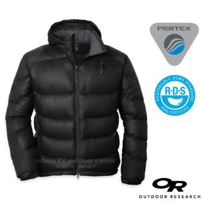 【美國 Outdoor Research】男新款 VIRTUOSO DOWN HOODY 抗風耐磨超潑水保暖鵝絨夾克外套(高膨脹)/登山賞雪滑雪 OR 243071 黑 