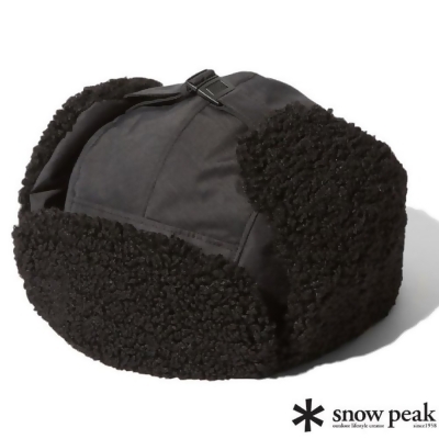 【Snow Peak】男女 FR Flight Cap 保暖絨毛難燃飛行帽.護耳帽/AC-23AU002BK 黑色 