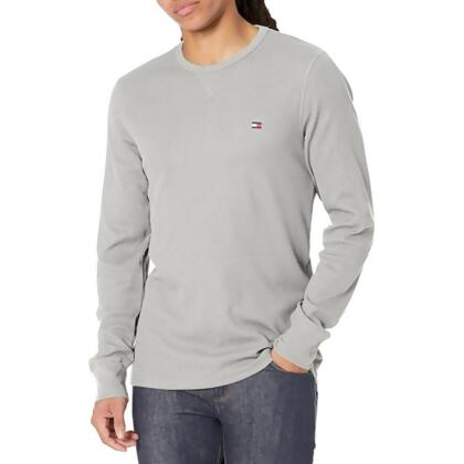 【Tommy Hilfiger】2023男時尚保暖灰色圓領長袖衫【預購】 