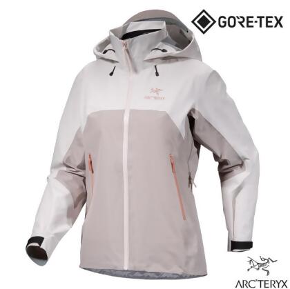 【ARCTERYX 始祖鳥】女 Beta AR Gore-Tex 3L 防水透氣連帽外套/X000006605 白迷彩 