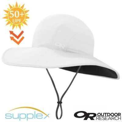 【Outdoor Research】Oasis 超輕防曬抗UV透氣可調節大盤帽子/264388-0002 白 