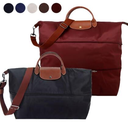 LONGCHAMP LE PLIAGE系列再生尼龍延展兩用旅行袋(多色選)