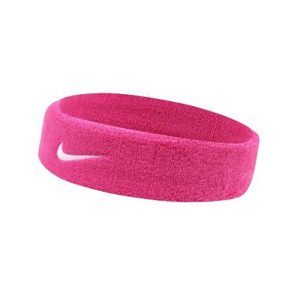 Nike 頭帶 Swoosh 粉 白 吸汗 毛巾底 小勾 籃球 網球 運動 髮帶 NNN0763-9OS 