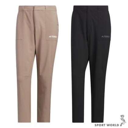 Adidas 男裝 長褲 防潑水 拉鍊口袋 卡其/黑 IL8904/IL8946 