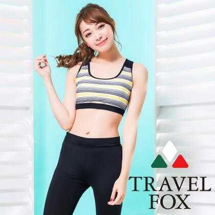 TRAVEL FOX夏之戀 大女短版二件式C17711 