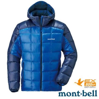 【MONT-BELL】男款 800FP 輕量 羽絨連帽外套/防風夾克.禦寒雪衣_1101464 ID/RB 靛青/寶藍 