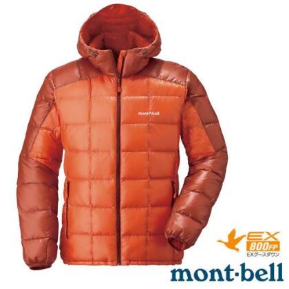 【MONT-BELL】男款 800FP U.L.Guide 超輕量羽絨連帽外套/防風夾克/1101464 TE/SO 橘 