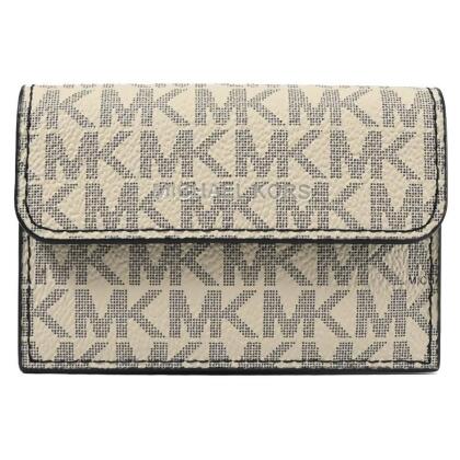 MICHAEL KORS COOPER 經典印花風琴式卡片零錢包.棕色 