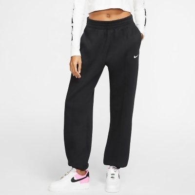 Nike 長褲 NSW Essential 女款 黑 內刷毛 棉褲 寬鬆 褲子 BV4090-010 