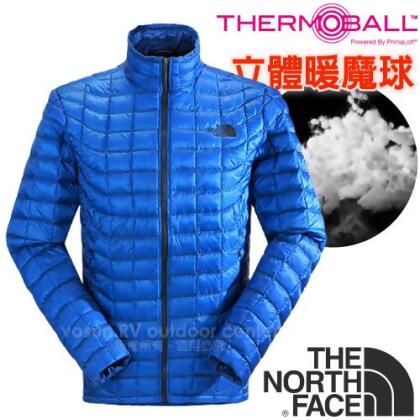 【The North Face】男PrimaLoft ThermoBall 輕量暖魔球保暖外套/C939-BL5 怪獸藍 
