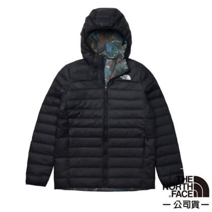 【The North Face】男 防潑水保暖兩面穿連帽羽絨外套/DWR防潑水/700蓬鬆度羽絨/83OM-OXR 黑色 