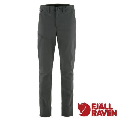 【Fjallraven 小狐狸】男 Abisko Trail 輕量透氣全彈性機能長褲/12200163-030 深灰 