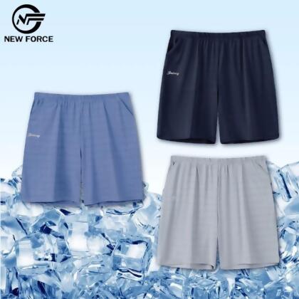 【NEW FORCE】夏日運動冰絲透氣男士短褲-3色可選(短褲/運動褲/涼感褲/春夏短褲/籃球褲/男短褲/男裝) 