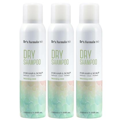 《台塑生醫》Dr’s Formula 510淨油蓬鬆乾洗髮噴霧(晨霧淡香)180ml*3入 