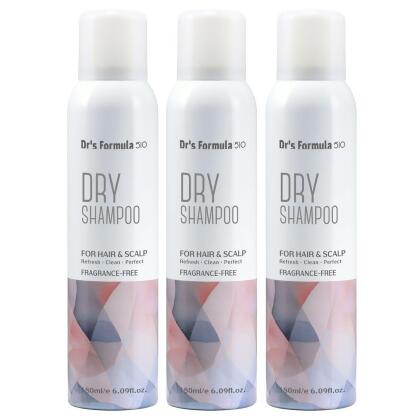 《台塑生醫》Dr’s Formula 510淨油蓬鬆乾洗髮噴霧(淨味無香)180ml*3入 