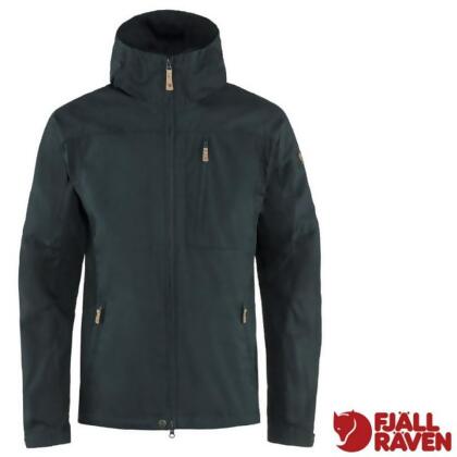 【Fjallraven 小狐狸 】男 Sten G-1000 輕量防風保暖連帽外套.夾克/81679-555 暗深藍 