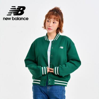 【New Balance】棒球外套_WJ41509NWG_女性_綠色【官方直營】 