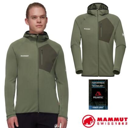 【MAMMUT 長毛象】男 Aenergy 超輕量保暖連帽外套.夾克/1014-05540-40300 沼澤綠/深沼澤綠 