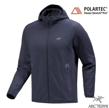 【ARCTERYX 始祖鳥】男 Kyanite Hoody 抓絨保暖連帽外套.夾克/X000008446 黑寶石 