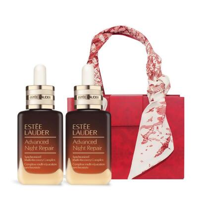 ESTEE LAUDER 雅詩蘭黛 特潤修護露女王雙瓶組贈手提絲帶禮盒 