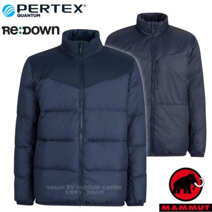 【MAMMUT 長毛象】男 Whitehorn 輕量保暖正反兩穿羽絨外套.夾克/1013-01080-5791 海洋藍 