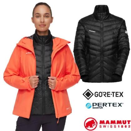 【MAMMUT 長毛象】女 Convey 3 in 1防風防水連帽兩件式外套/1010-29061-2288 蜜桃粉/黑 