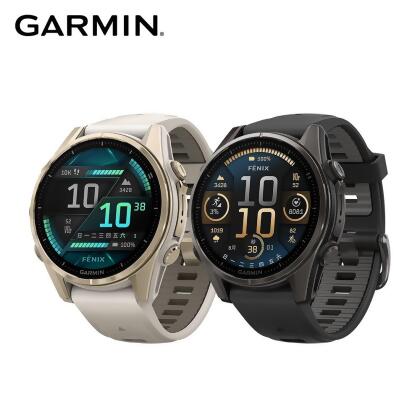 GARMIN Fenix 8 AMOLED 43mm 全方位戶外進階GPS智慧腕錶 