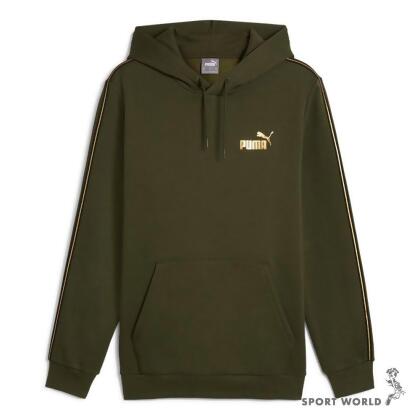 Puma 連帽長袖上衣 男裝 帽T 保暖 綠 63002070 