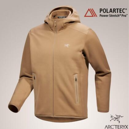 【ARCTERYX 始祖鳥】男 Kyanite Hoody 抓絨保暖連帽外套.刷毛/X000008446 帆布棕 