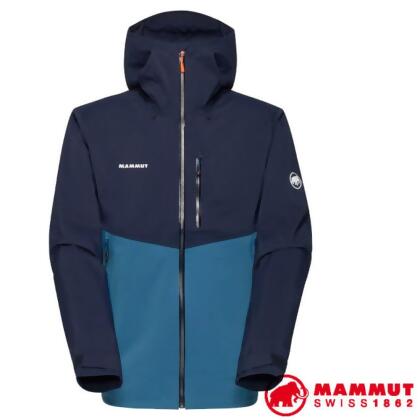 【MAMMUT 長毛象】男 Alto Guide 輕量防水防風透氣外套/1010-29561-50554 深冰藍/海洋藍 
