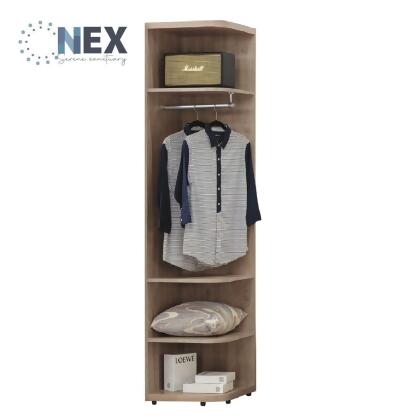 【NEX】 柏特1.5尺邊櫃/單吊開放衣櫥/多層收納衣櫃/SY72-7 2435A(無燈款玄關吊衣收納櫃) 