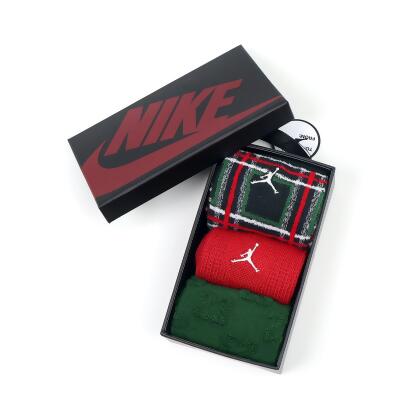 Nike 長襪 Jordan Cushioned 紅綠 大童 女款 休閒襪 中筒襪 襪子 JD2443047GS-001 