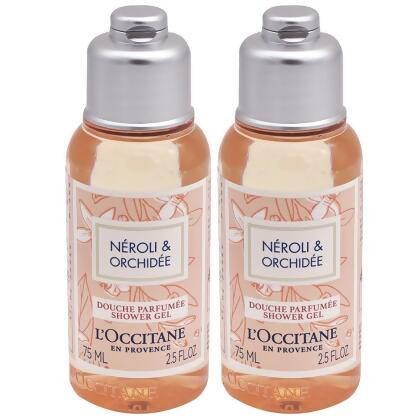 L’OCCITANE歐舒丹 橙花&蘭花沐浴膠(75ml*2)【專櫃小物】 